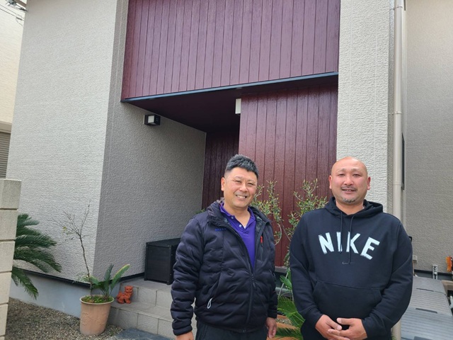 加古郡稲美町　H様邸　雹災でお世話になったお客様より外壁塗装の相談を頂き施工しました